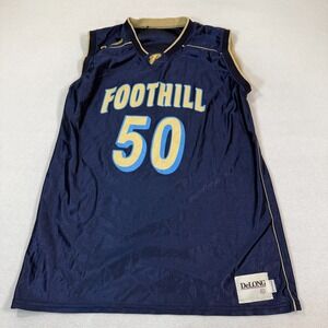 DeLong‎ Basketball Jersey Women's XL Navy Blue Foothill Falcons #50 Sleeveless